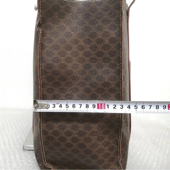 Celine Dark Brown Patterned Tote - Picture 5 of 11